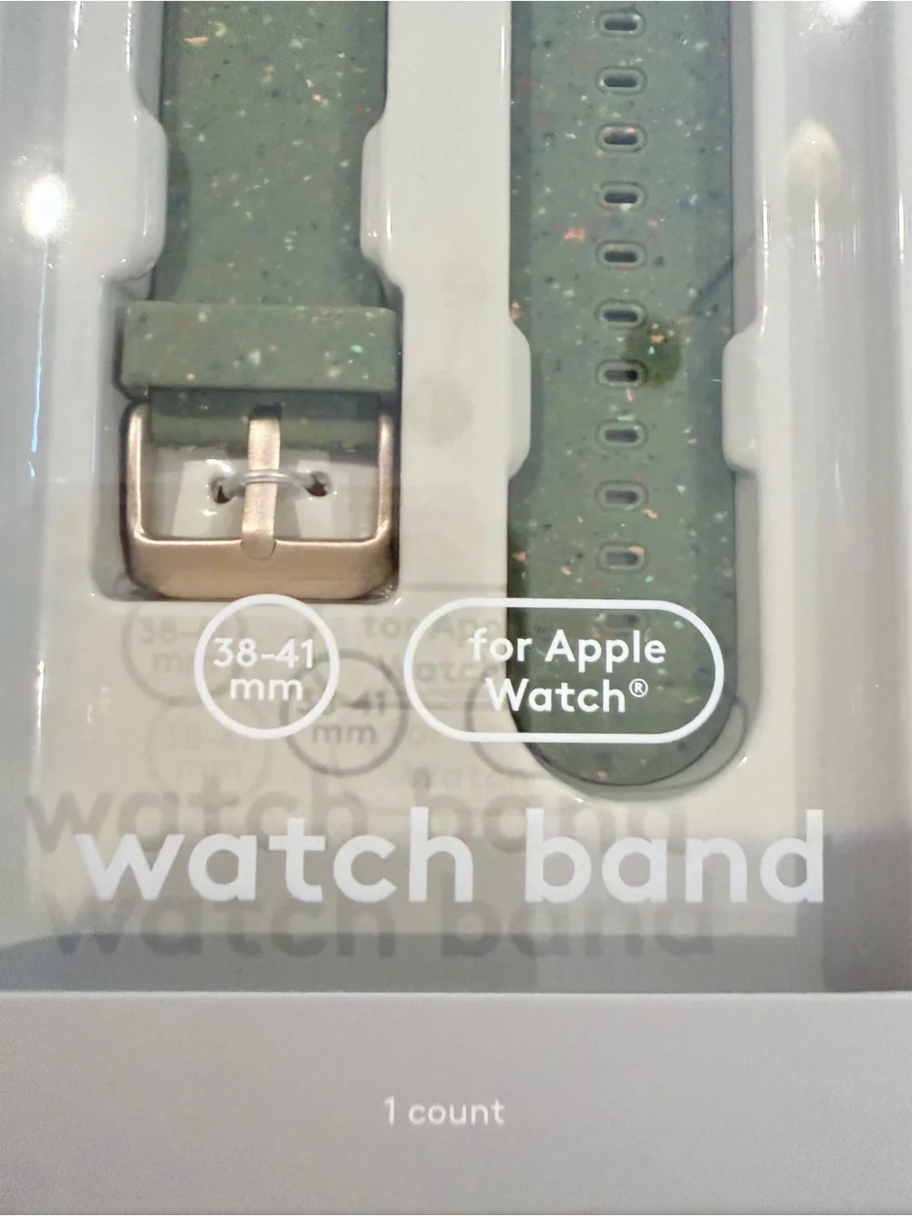 heyday Green Speckled Apple Watch Band (38-41mm) New!